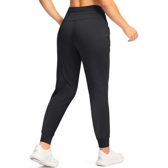 G Gradual Women's Joggers Pants Size S Black High Waist Zipper Pockets NWT - Picture 2 of 16